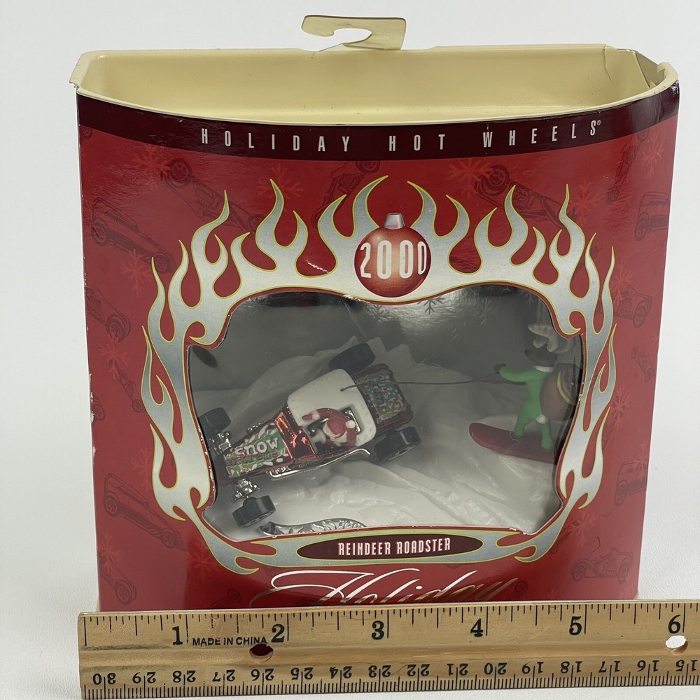 Hot Wheels Holiday Reindeer Roadster  Holiday 2000 New in Box 29083 - Picture 8 of 9